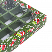 Коробка для 12 конфет с разделителями "Рождественское ассорти" с окном фото 2